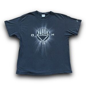 Vintage DC Comics Black Lantern Villain Death Logo Graphitti T Shirt XL 2009